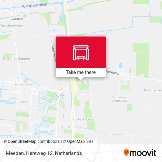 Meeden, Hereweg 12 map