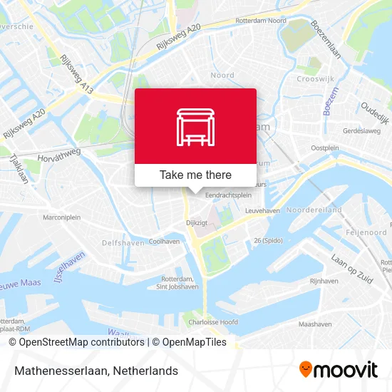 Mathenesserlaan map