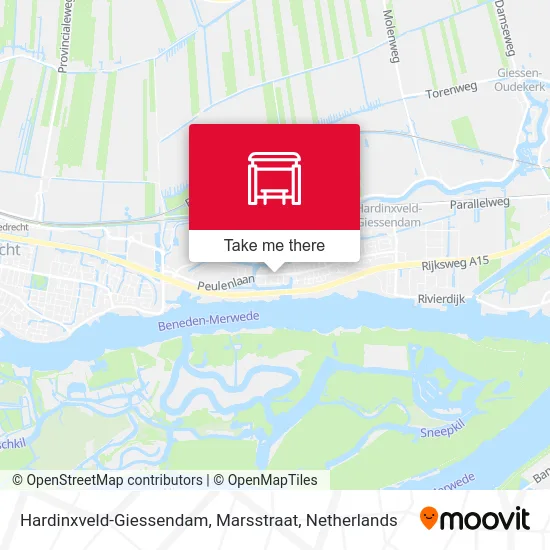 Hardinxveld-Giessendam, Marsstraat map