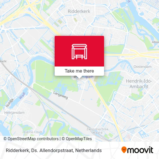 Ridderkerk, Ds. Allendorpstraat map