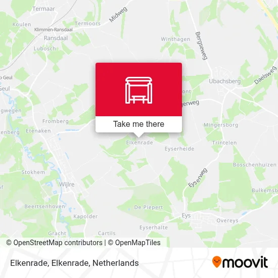 Elkenrade, Elkenrade Karte