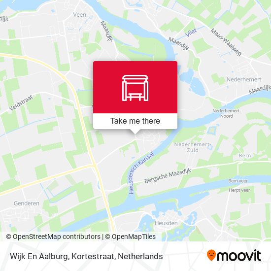 Wijk En Aalburg, Kortestraat map