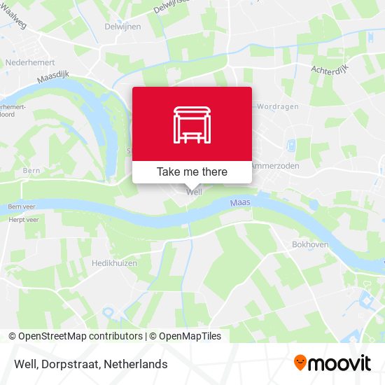 Well, Dorpstraat map