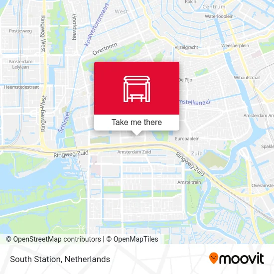 Station Zuid map