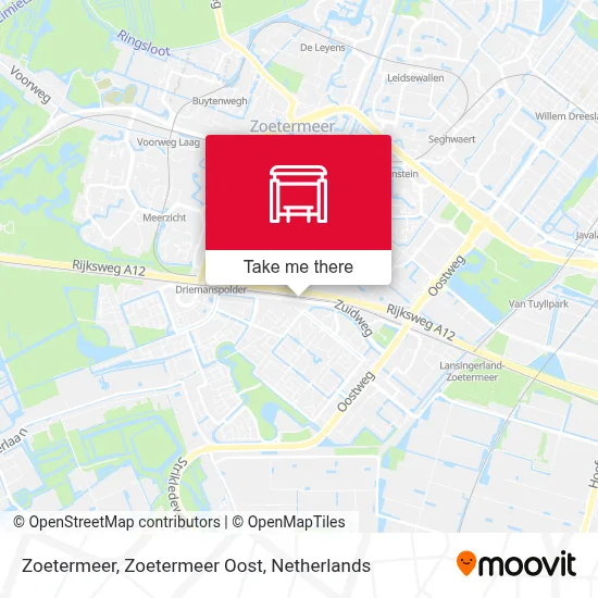 Zoetermeer, Zoetermeer Oost map