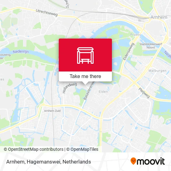 Arnhem, Hagemanswei map