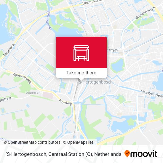 'S-Hertogenbosch, Centraal Station map