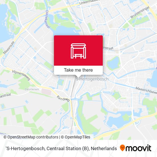 'S-Hertogenbosch, Centraal Station (B) Karte