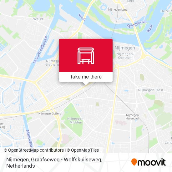 Nijmegen, Graafseweg - Wolfskuilseweg map