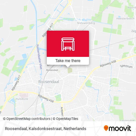 Roosendaal, Kalsdonksestraat map