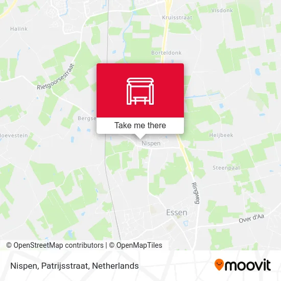 Nispen, Patrijsstraat Karte