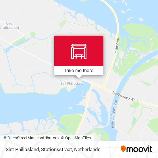 Sint Philipsland, Stationsstraat map