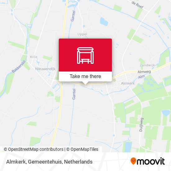 Almkerk, Gemeentehuis map