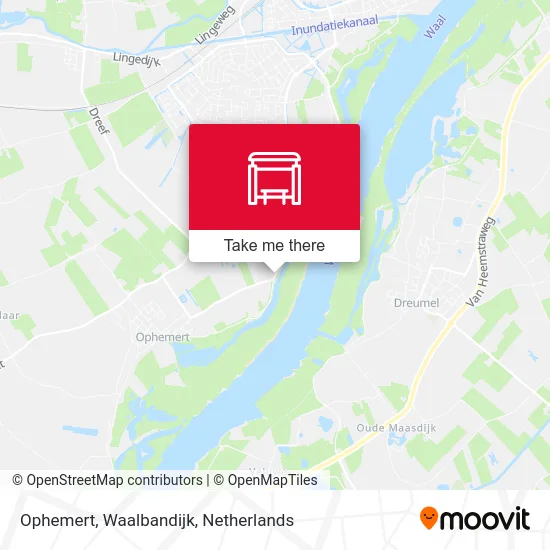 Ophemert, Waalbandijk map