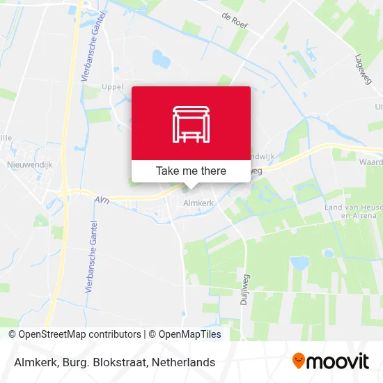 Almkerk, Burg. Blokstraat map