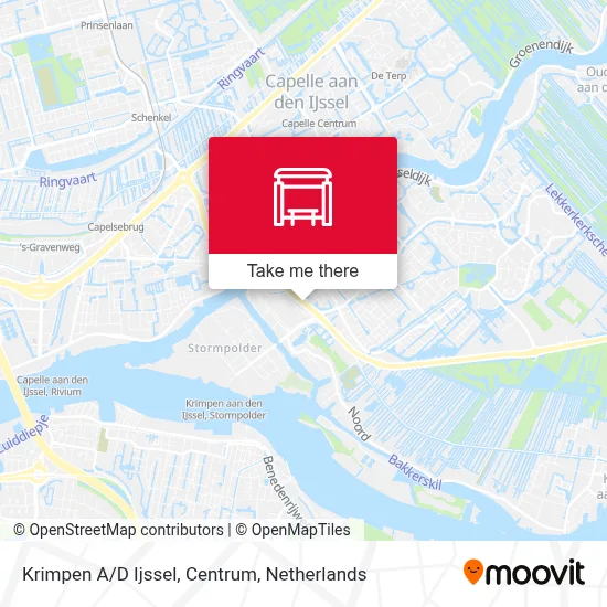 Krimpen A/D Ijssel, Centrum map