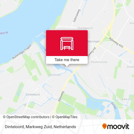 Dinteloord, Markweg Zuid map