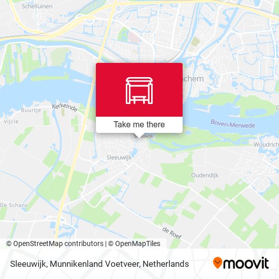 Sleeuwijk, Munnikenland Voetveer map