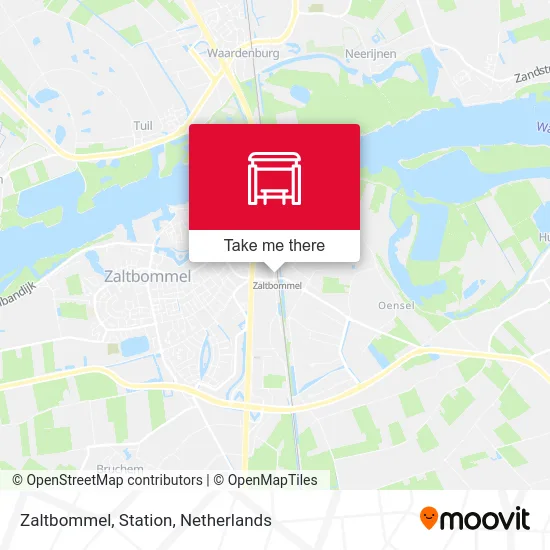 Zaltbommel, Station map