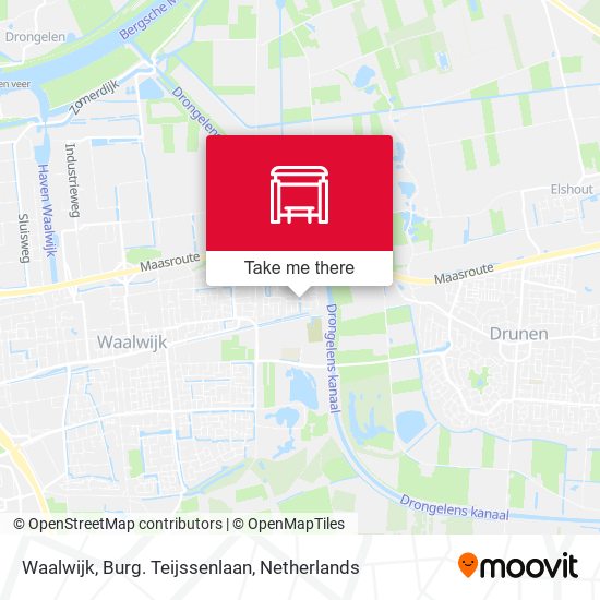 Waalwijk, Burg. Teijssenlaan map