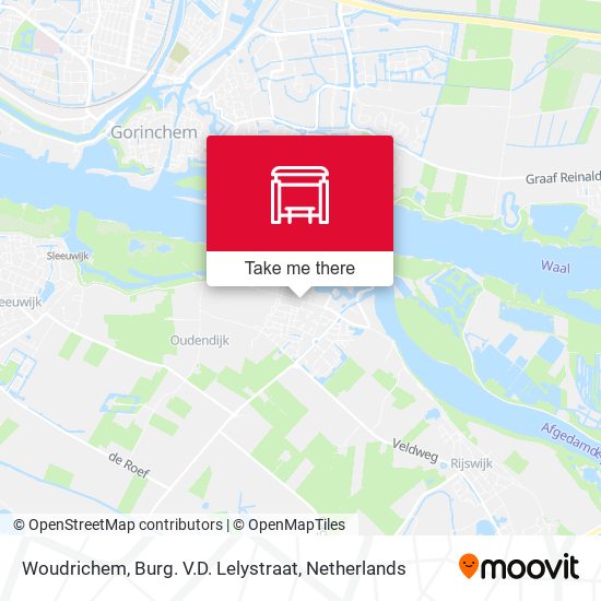 Woudrichem, Burg. V.D. Lelystraat map