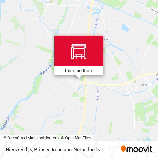 Nieuwendijk, Prinses Irenelaan map