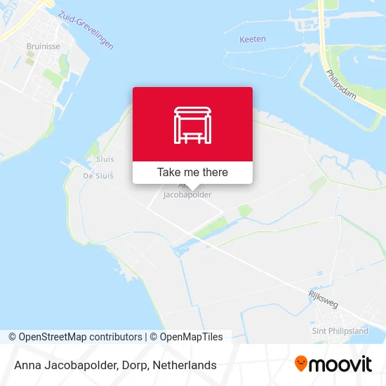 Anna Jacobapolder, Dorp Karte