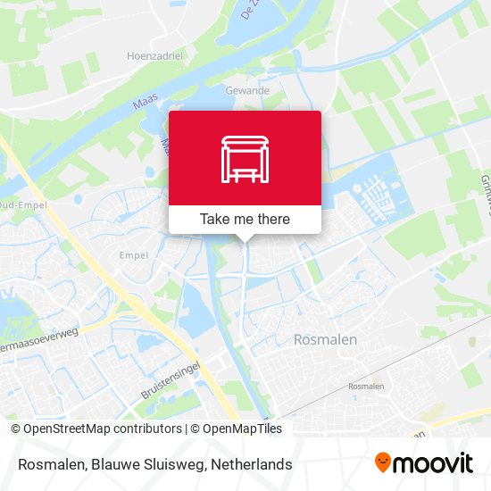 Rosmalen, Blauwe Sluisweg map