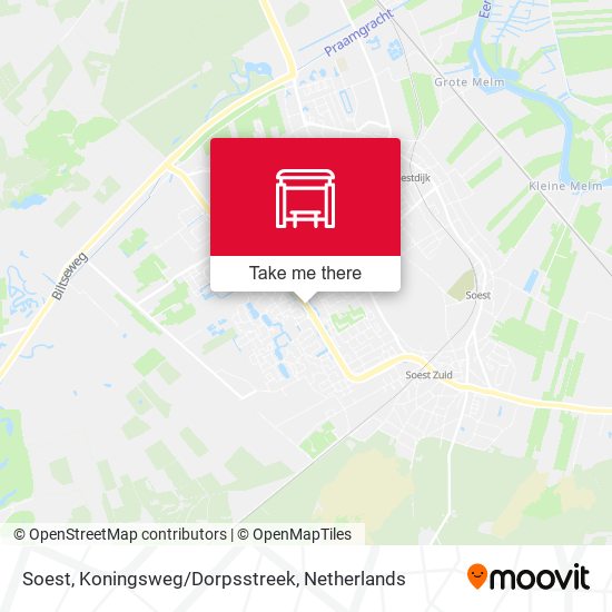 Soest, Koningsweg/Dorpsstreek map