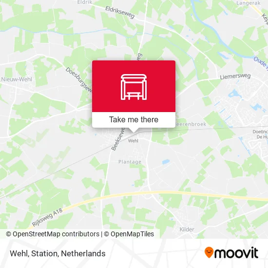 Wehl, Station map