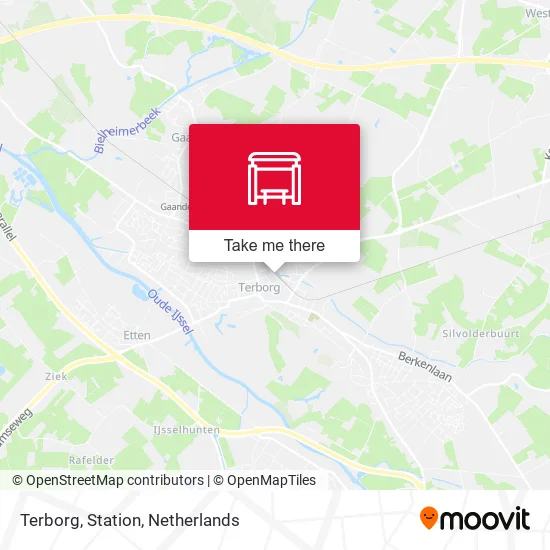 Terborg, Station map