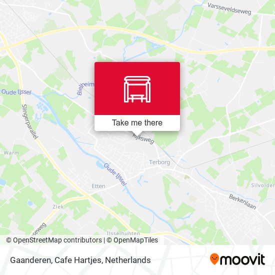 Gaanderen, Cafe Hartjes map