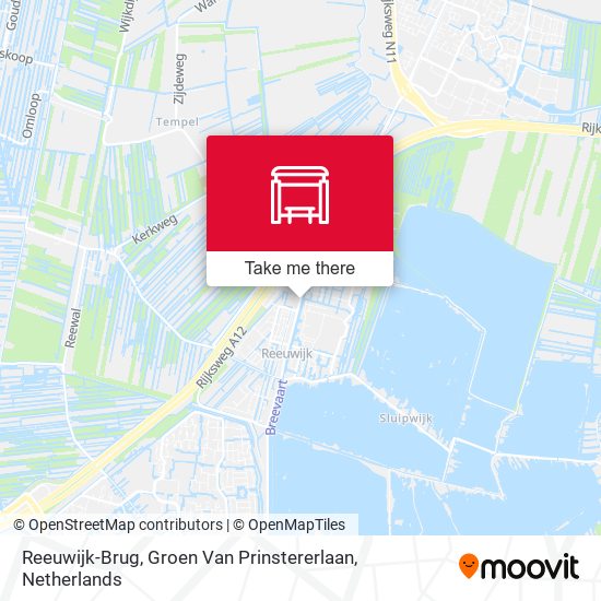 Reeuwijk-Brug, Groen Van Prinstererlaan map
