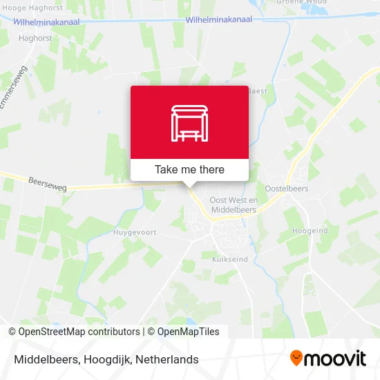 Middelbeers, Hoogdijk map