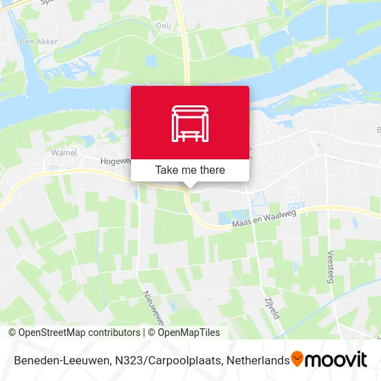 Beneden-Leeuwen, N323 / Carpoolplaats map