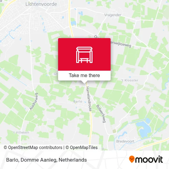 Barlo, Domme Aanleg map