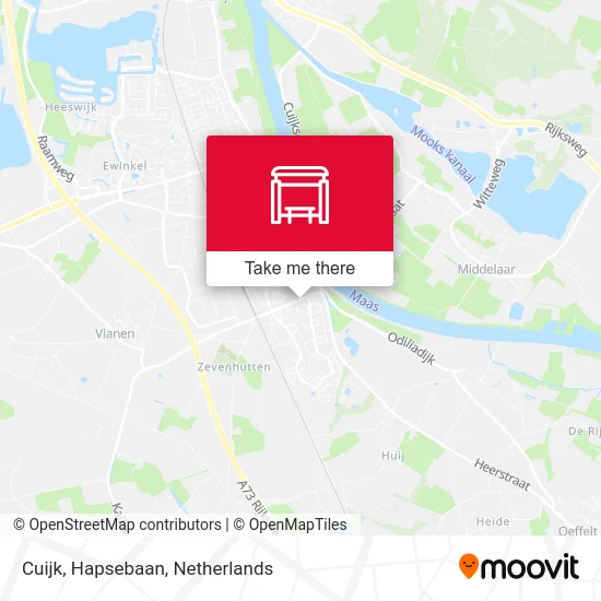 Cuijk, Hapsebaan map