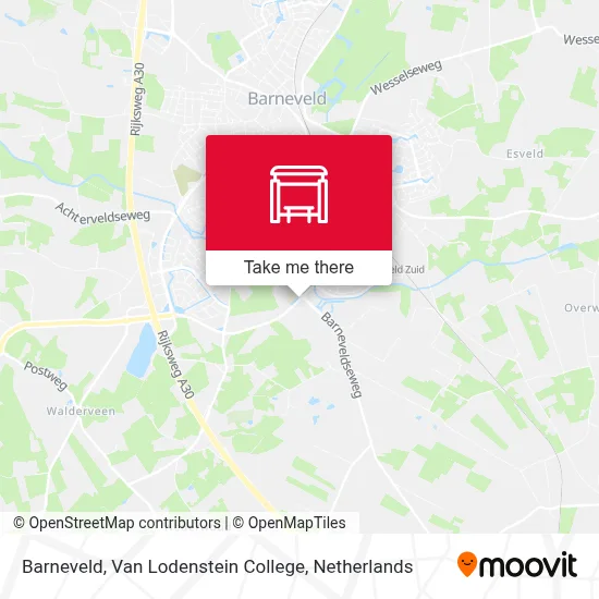 Barneveld, Van Lodenstein College Karte