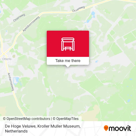 De Hoge Veluwe, Kroller Muller Museum map