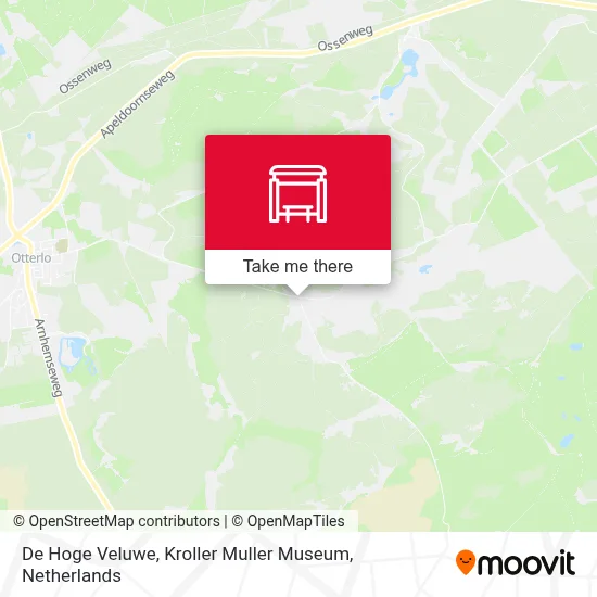 De Hoge Veluwe, Kroller Muller Museum map