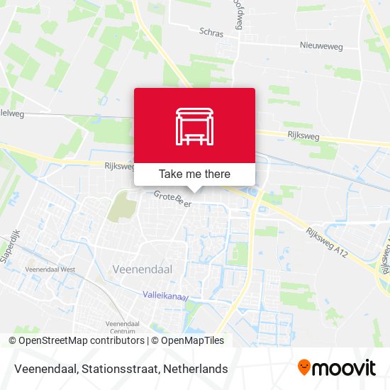 Veenendaal, Stationsstraat map