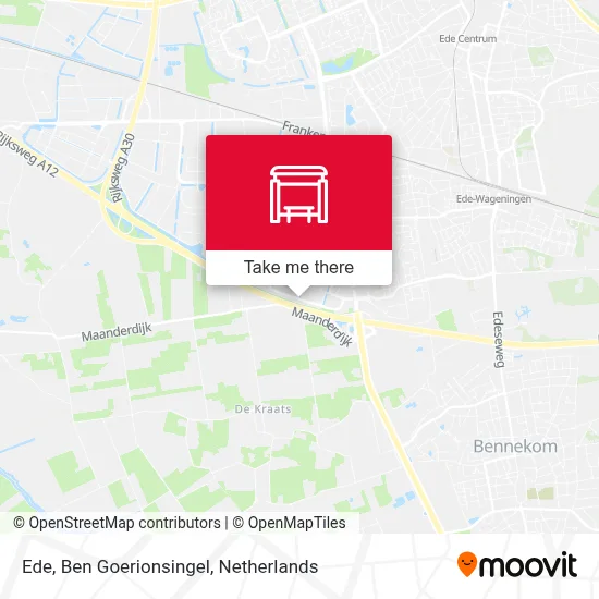 Ede, Ben Goerionsingel Karte