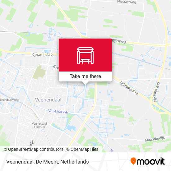 Veenendaal, De Meent Karte