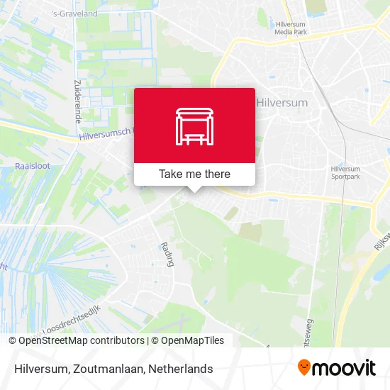 Hilversum, Zoutmanlaan map