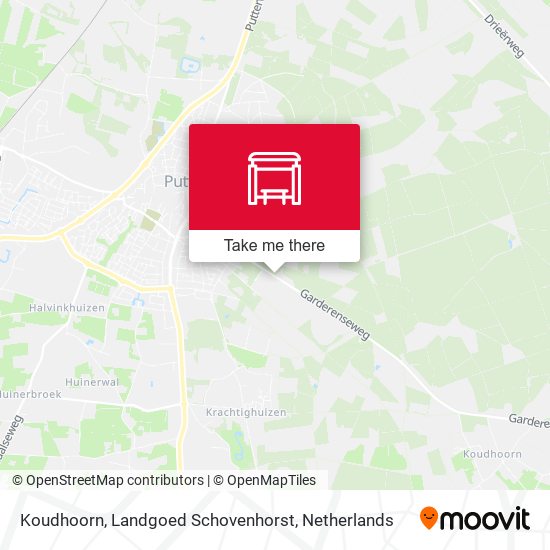 Koudhoorn, Landgoed Schovenhorst map