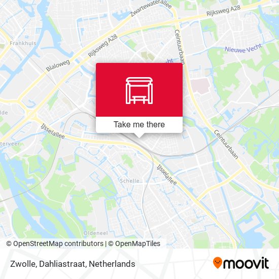 Zwolle, Dahliastraat map