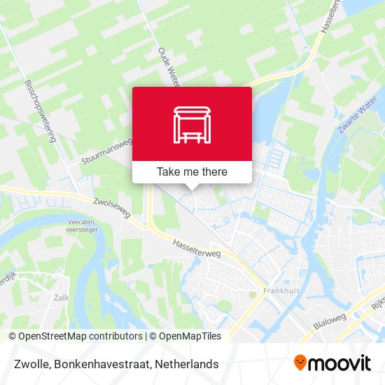 Zwolle, Bonkenhavestraat map