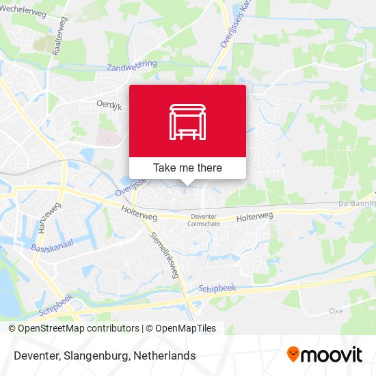 Deventer, Slangenburg map