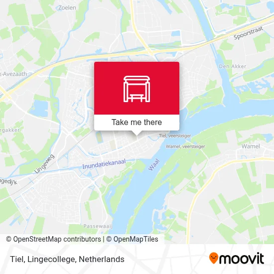 Tiel, Lingecollege map