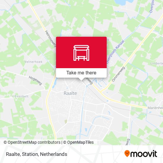 Raalte, Station map